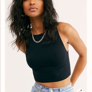 Free People Boatneck Brami Crop Top